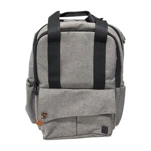 Modern Grey Backpack Diaper Bag – Multi-Pocket Organizer
